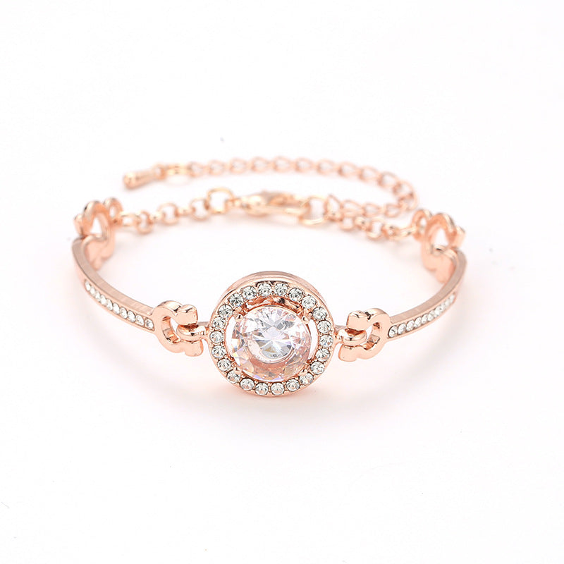 Fashion Jewelry Ladies Versatile Bracelet Simple Temperament Noble Diamond Bracelet Bracelet Bracelet Ladies