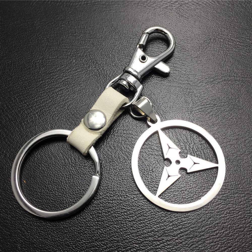 Overwatch Dart Titanium Steel Pendant Leather Keychain Bag Luggage Sign Game Peripherals