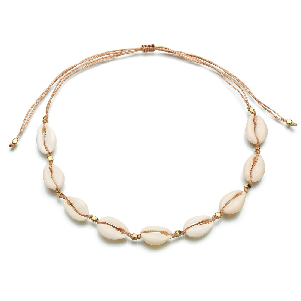 Accessories Boho Chic Choker Shell Bracelet Set