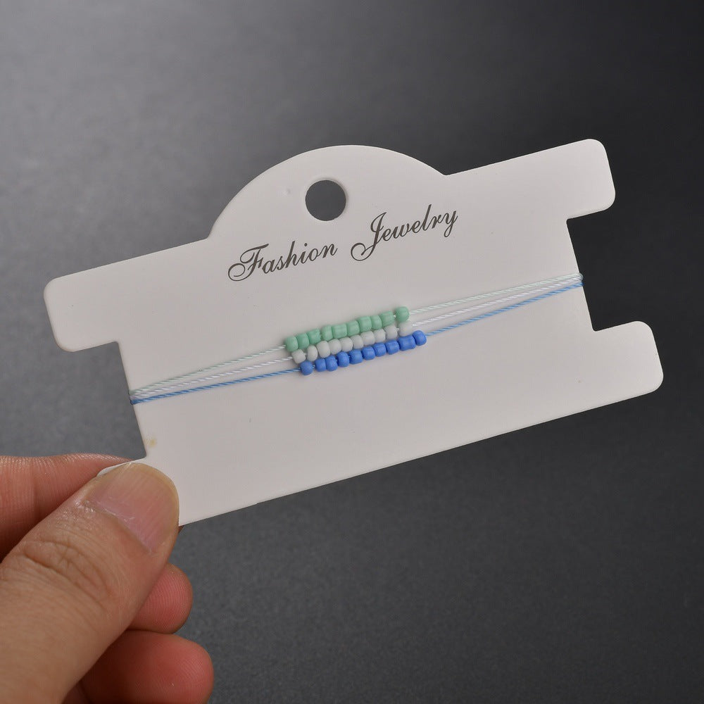 Accessories simple beach anklet ladies multi-layer colorful mixed color rice bead shell anklet