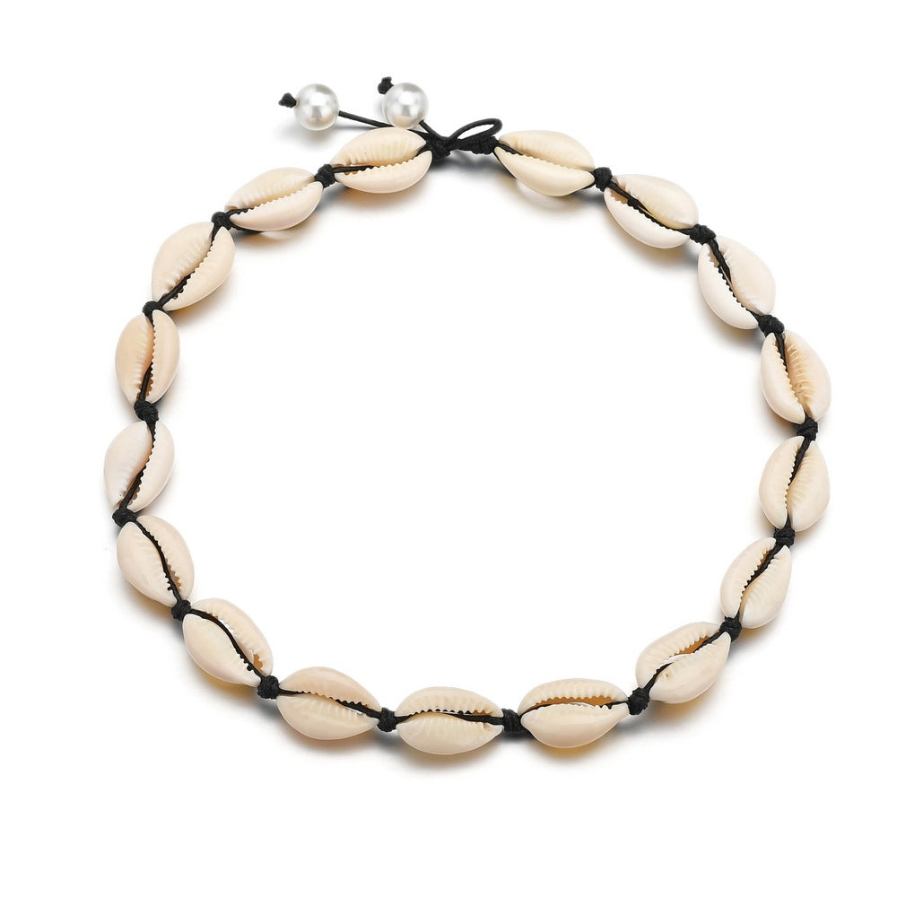 Accessories Boho Vintage Seashell Necklace Bracelet Set Ornament