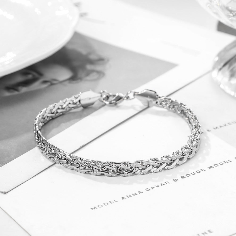 Fashion Personality Jewelry Creative Exquisite Embossed Figure 8 Men's Bracelet Chain Bracelet