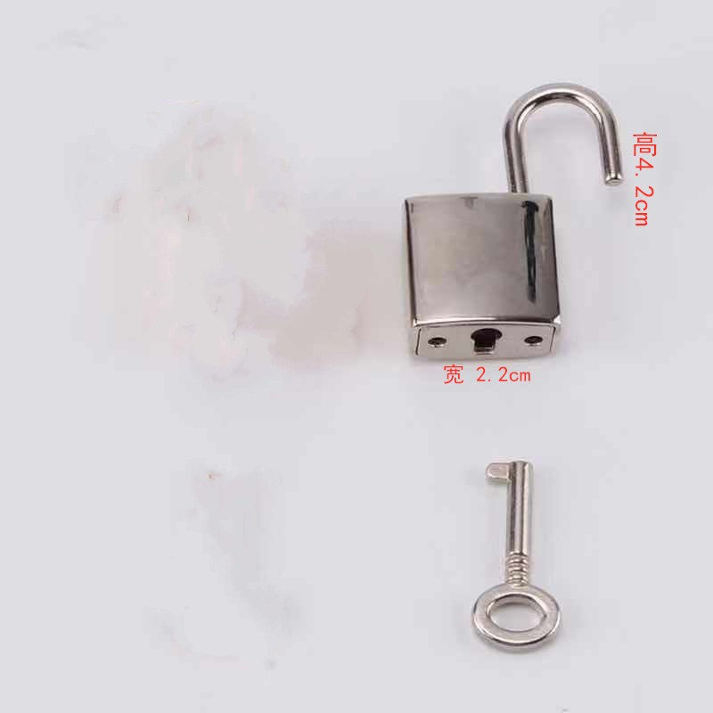 Jewelry hip-hop net red same style lock with key detachable wearable metal chain necklace
