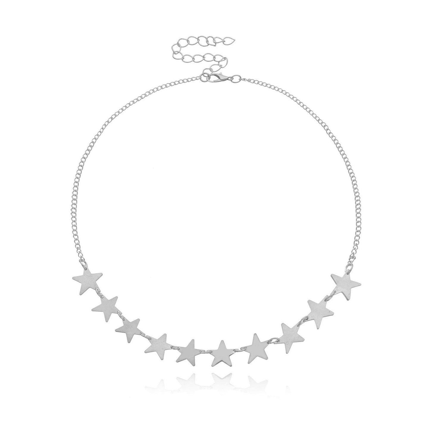 Jewelry Alloy Pentagram Short Necklace Necklace Women's Fashion Personality Star Pendant Necklace