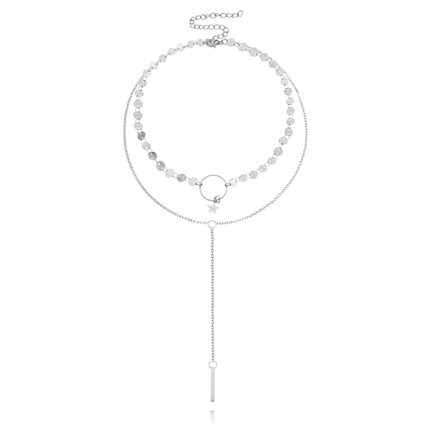 Pentagram Pendant Fashion Simple Women's Handmade Chain Clavicle Chain Necklace