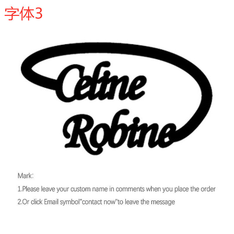 Explosive stainless steel name custom ring creative DIY English letter ring