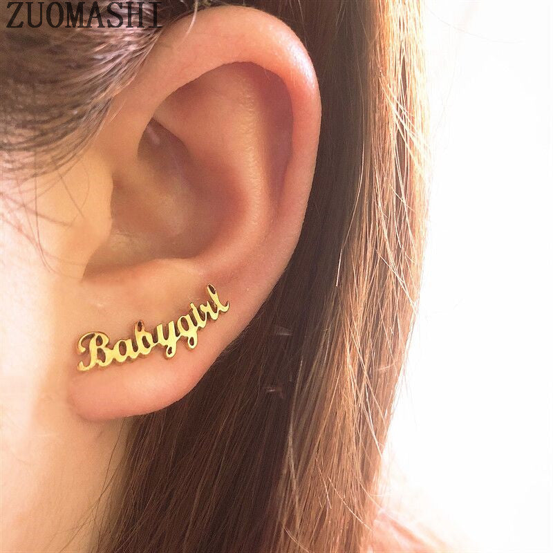 Explosive Necklace Titanium Steel Alphabet Necklace Babygirl Necklace Accessories