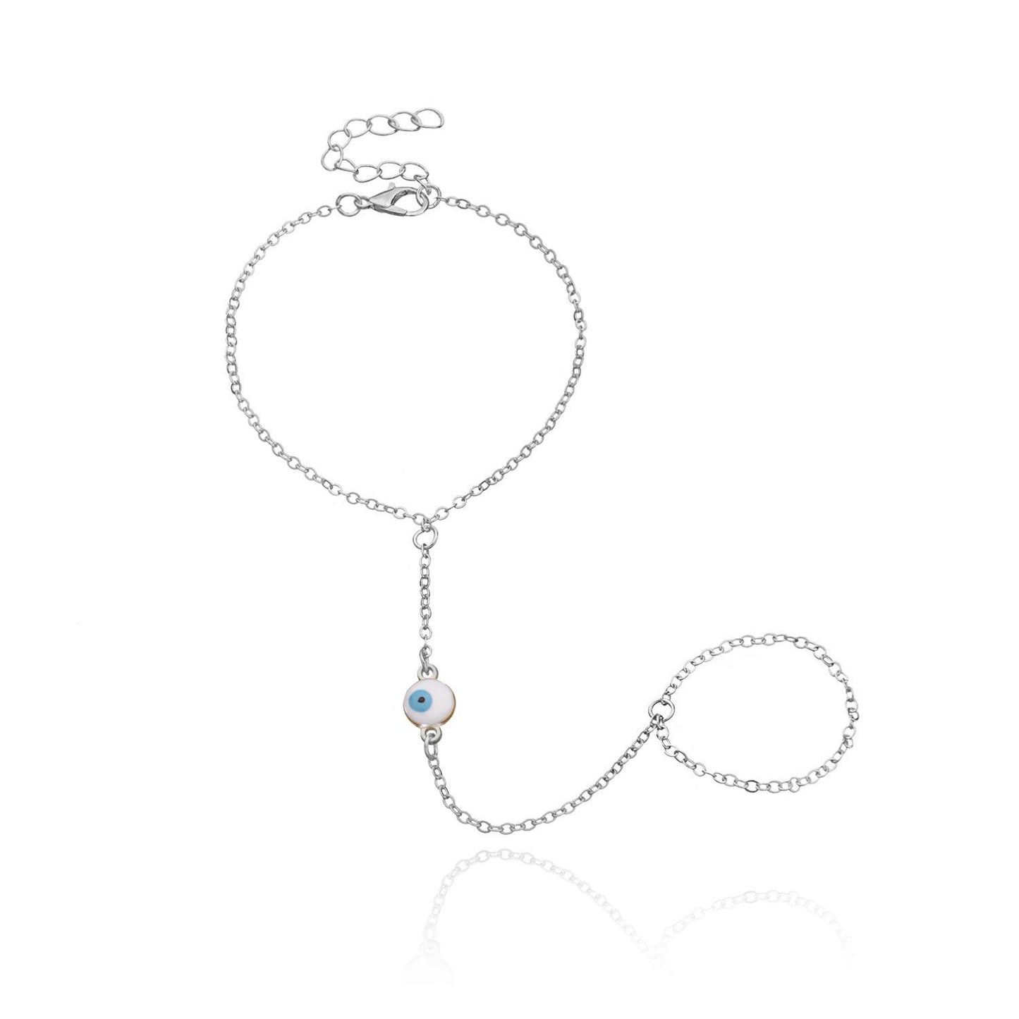 Jewelry popular devil's eye bracelet female simple metal chain handmade bracelet jewelry