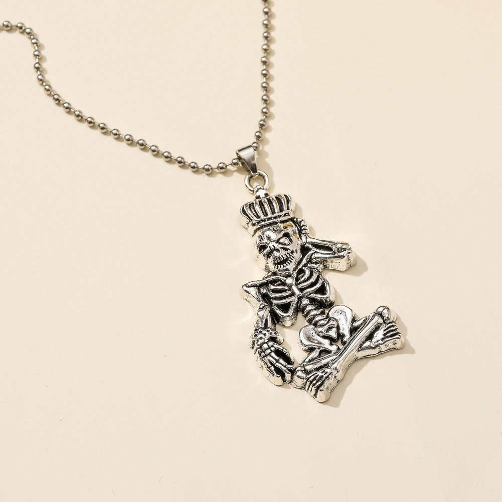 Explosive Halloween jewelry horror funny skull witch mummy bat earrings necklace