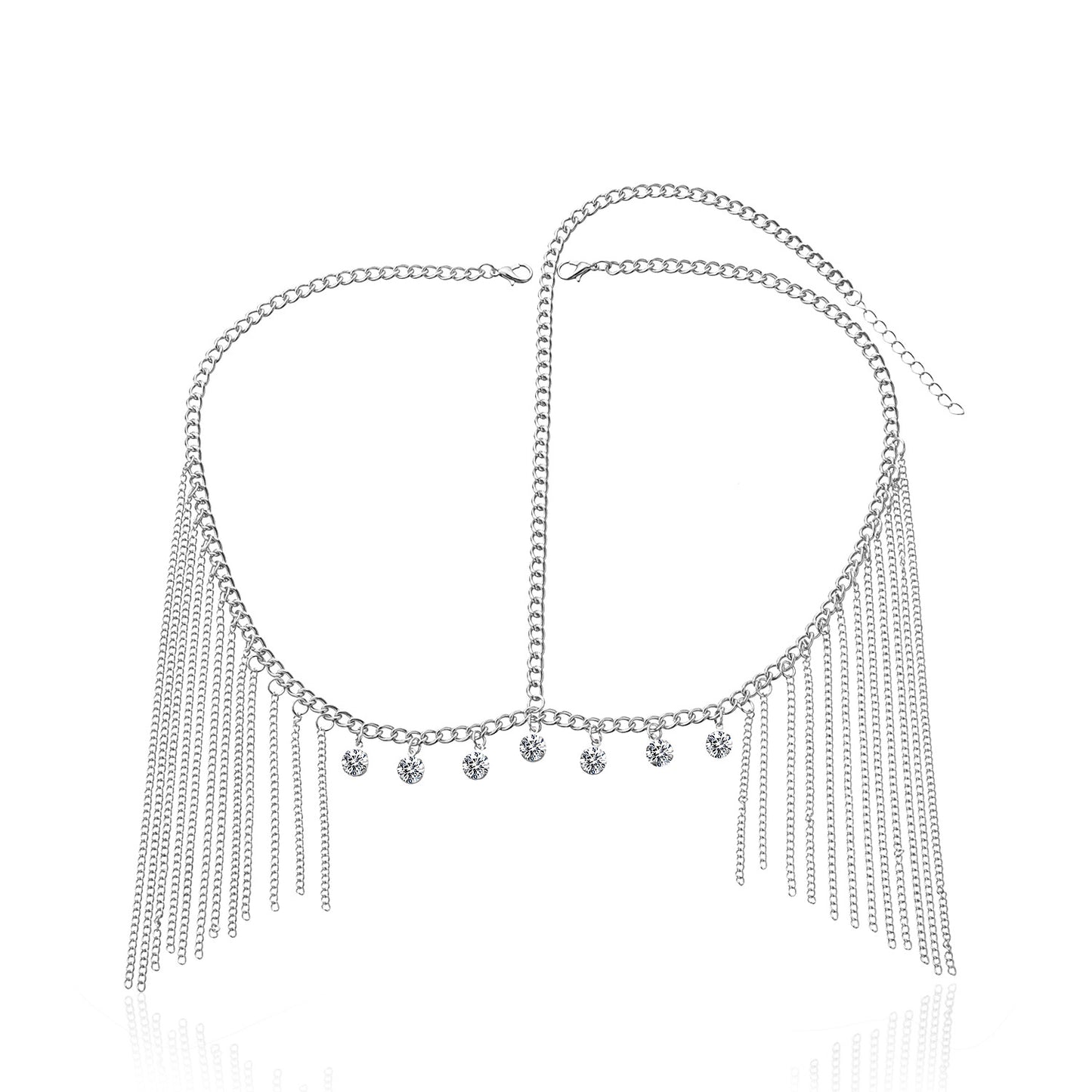 Jewelry Fashion Hair Accessories Female Headband Long Tassel Head Chain Diamond Accessories