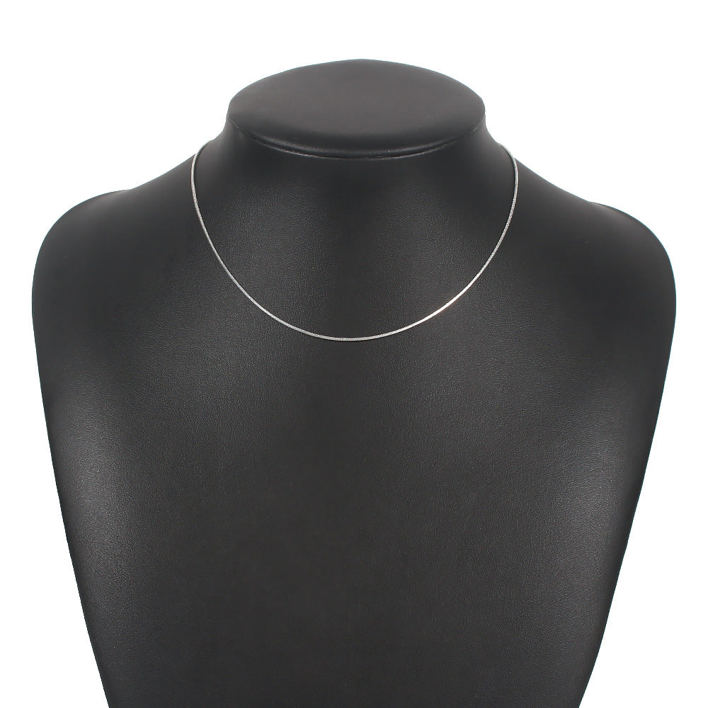 N7735 Necklace Simple No Pendant Thin Snake Bone Chain Necklace Fashion Trendy Jewelry