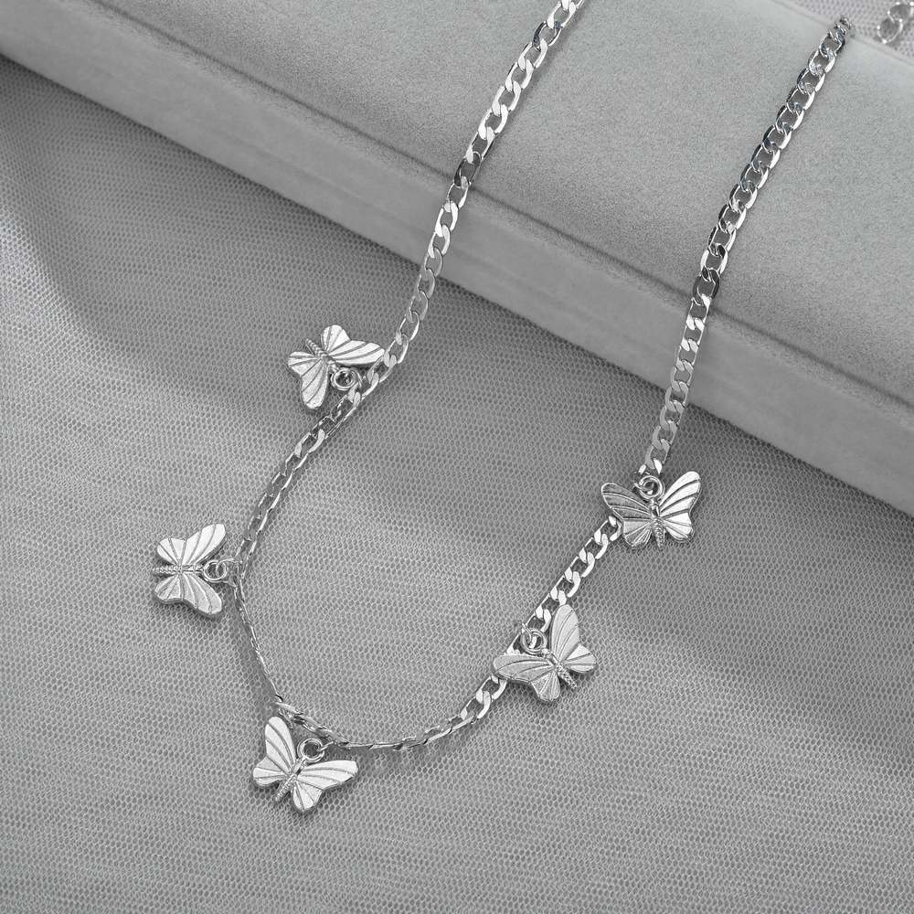 Fashion Retro Necklace Clavicle Chain Temperament Twill Butterfly Necklace Accessories