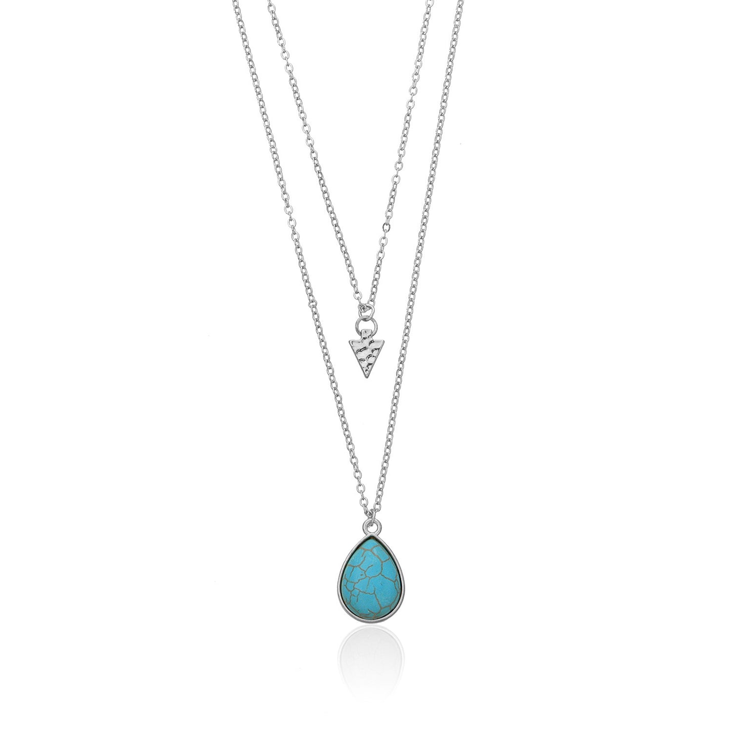 Jewelry fashion gold turquoise pendant necklace female punk trend cross pendant necklace