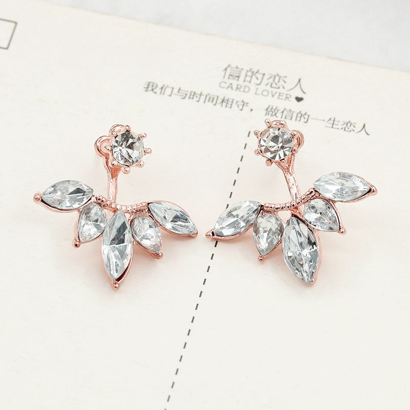 Silver Needle Marquise Zircon Daisy Flower Stud Earrings Mixed Batch
