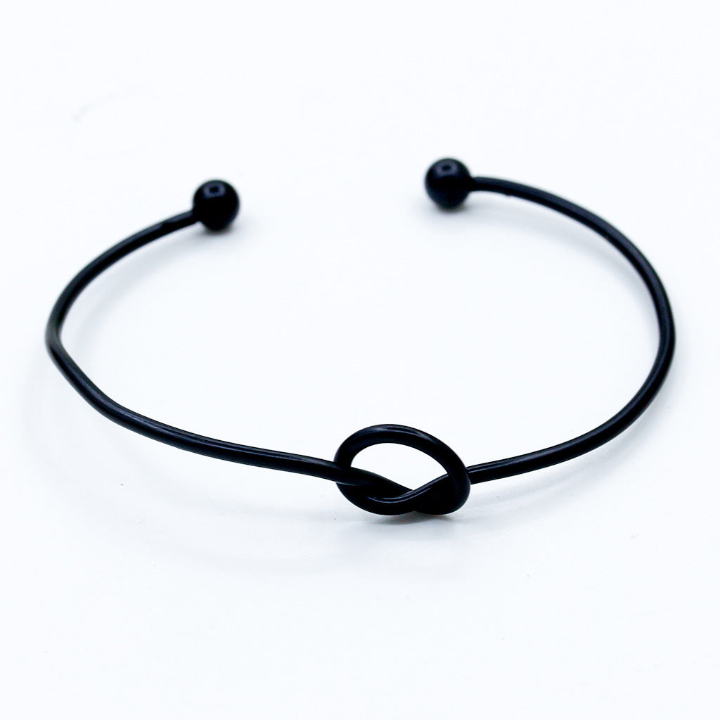 Fashion star with the same style simple knotted bracelet open bracelet street stall market