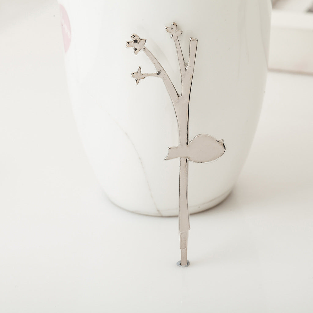 Simple leaf hair clip female sweet and fresh maple leaf side clip hair accessories