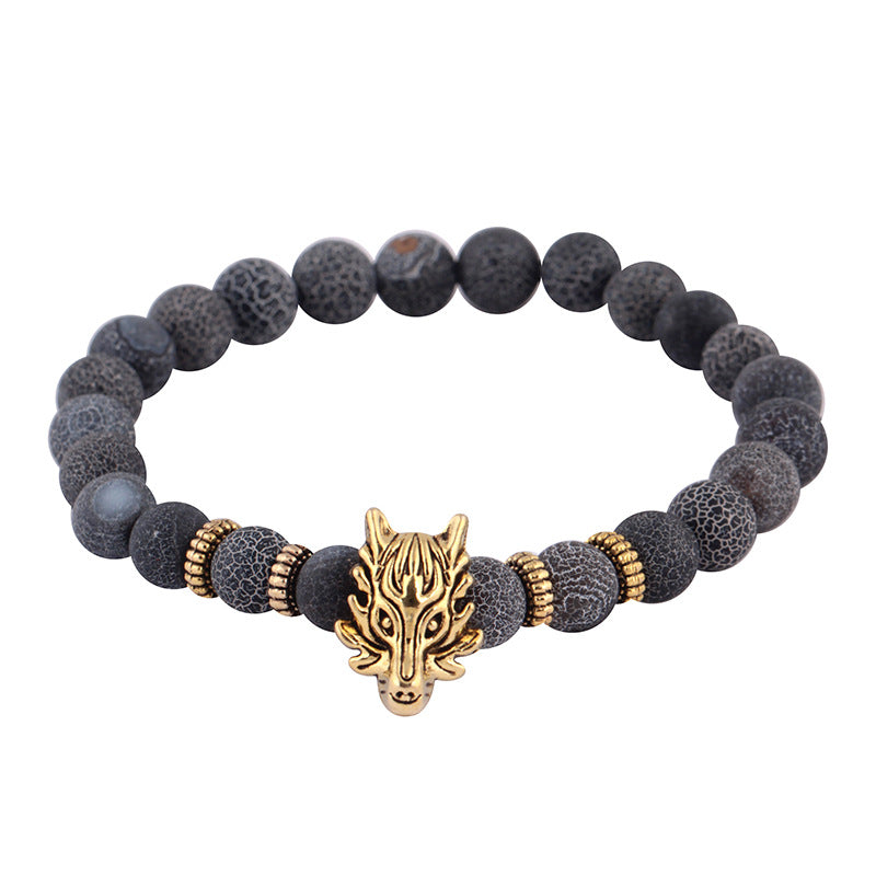 Fashion Faucet Bracelet Raw Stone Crack Bead Bracelet Personality Creative Animal Hand Jewelry