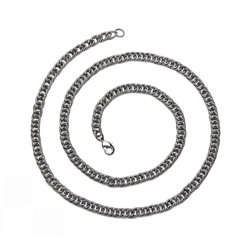 eaby jewelry fashion simple men's necklace personalized hip-hop necklace iron chain jewelry