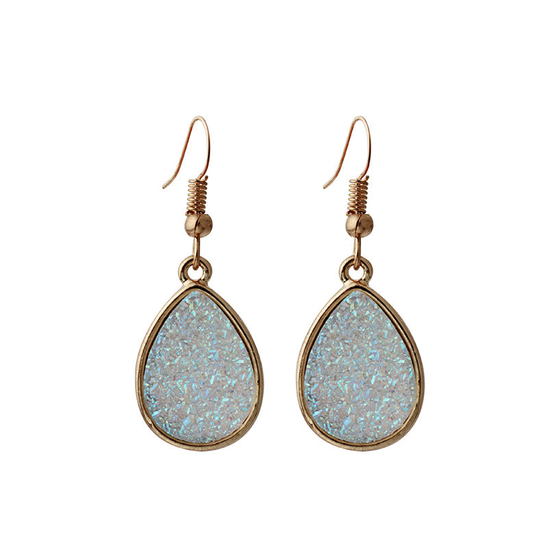Jewelry fashion simple crystal cluster earrings personality sweet drop earrings
