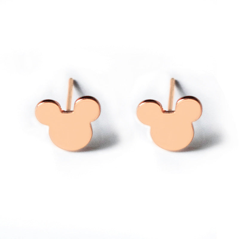 Children's Fun Cartoon Mickey Mickey Mouse Earrings Earrings Small Earrings Street Shoots Cute Trendy Styles