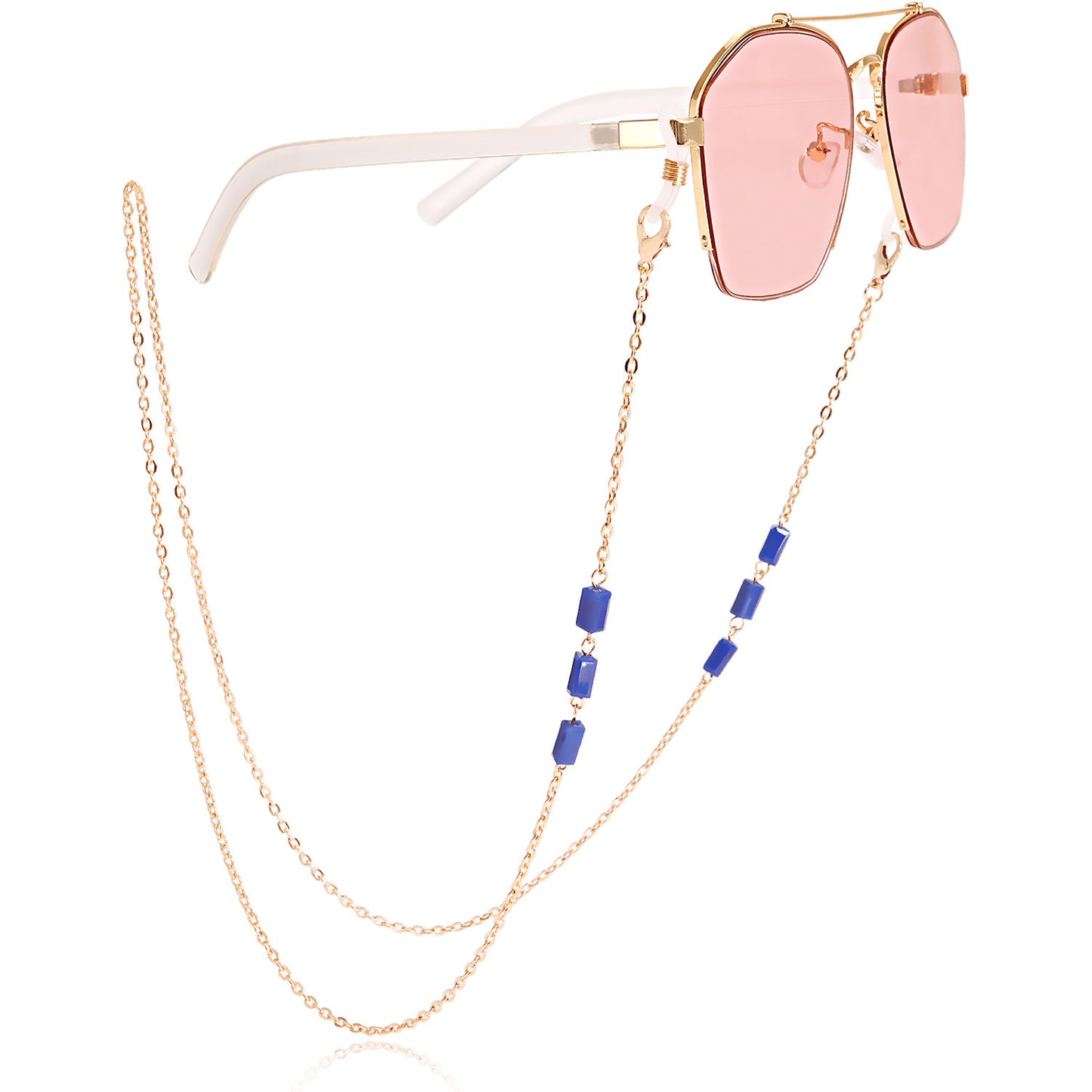 Fashion popular mask hanging chain glasses chain necklace acrylic resin mask chain