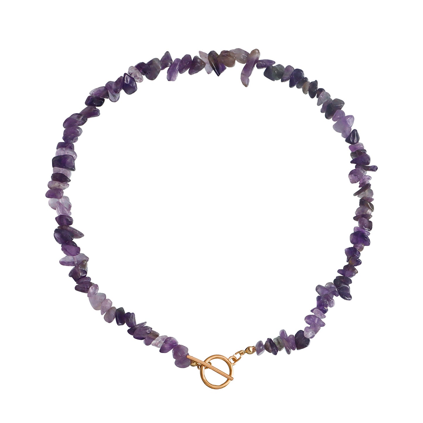 Jewelry Large Shaped Pearl OT Buckle Necklace Femininity Simple Fashion Violet Turquoise Necklace