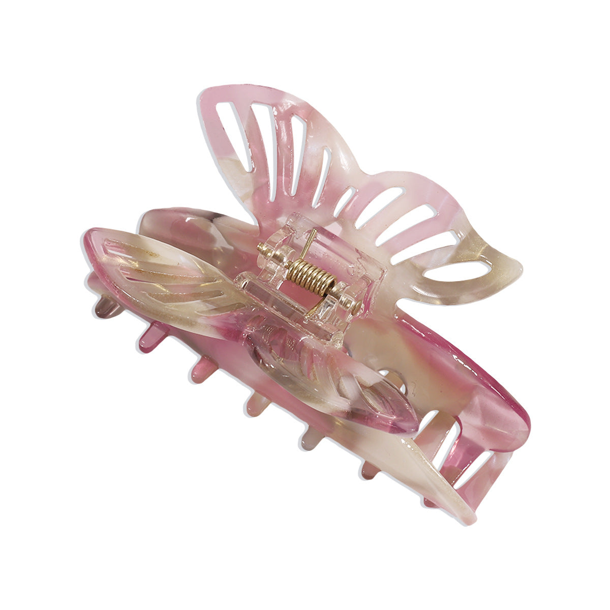 F4124 Fashion Color Butterfly Hair Clip Acetate Plate Cute Girl Shark Clip Fairy Temperament French Clip