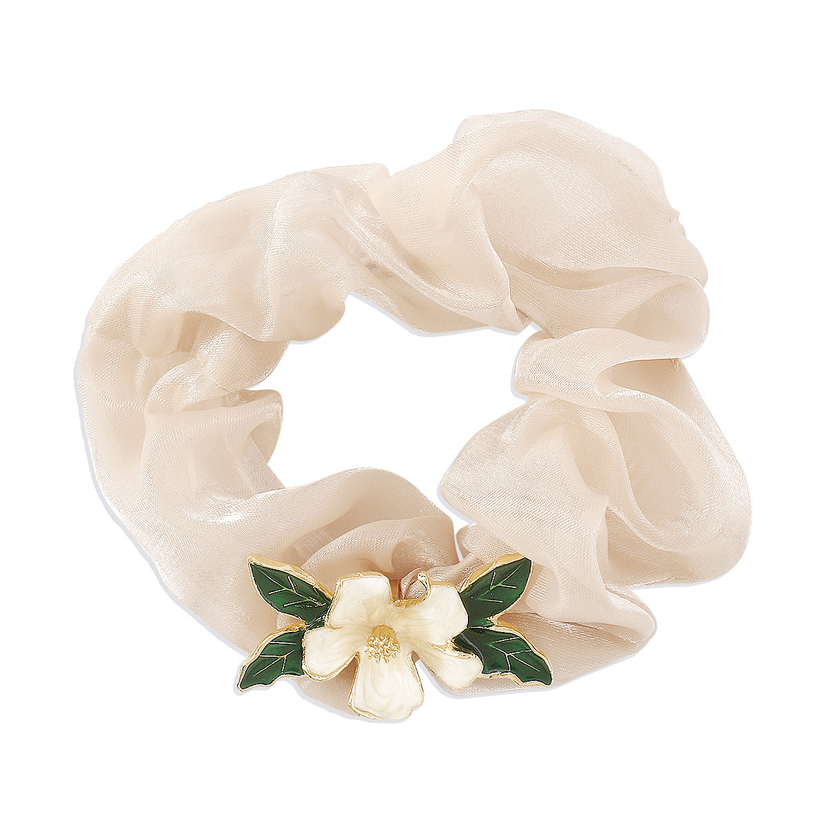 F4277 spring and summer series fashion ponytail hair ring gentle temperament dripping oil gardenia large intestine high elastic hair rope female