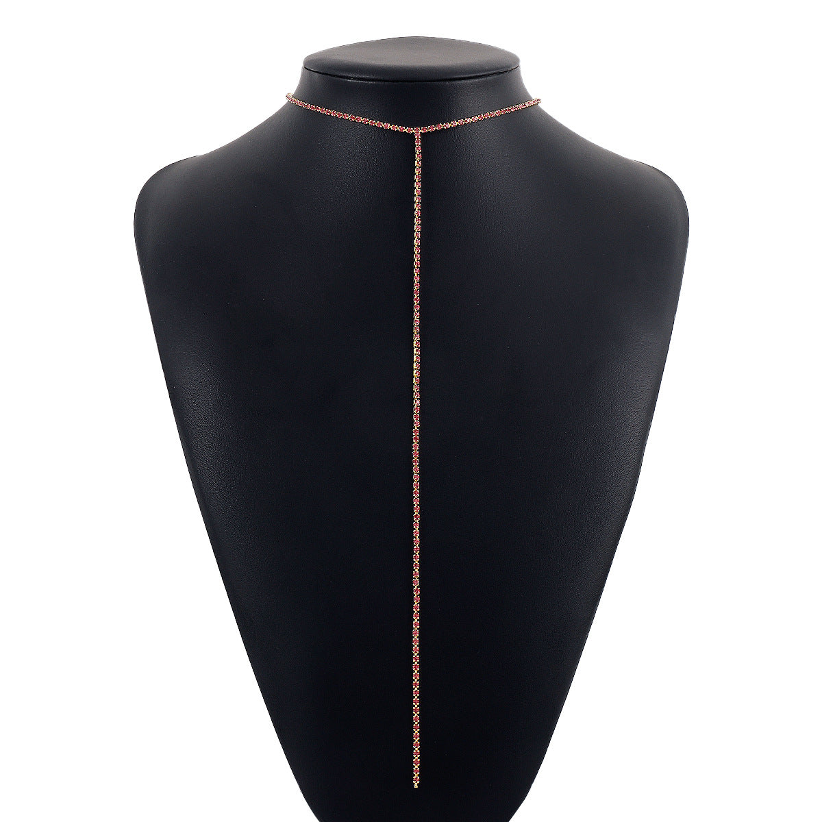 1976 Sexy single-layer colorful claw chain necklace personality also night hip-hop sweet cool geometric necklace