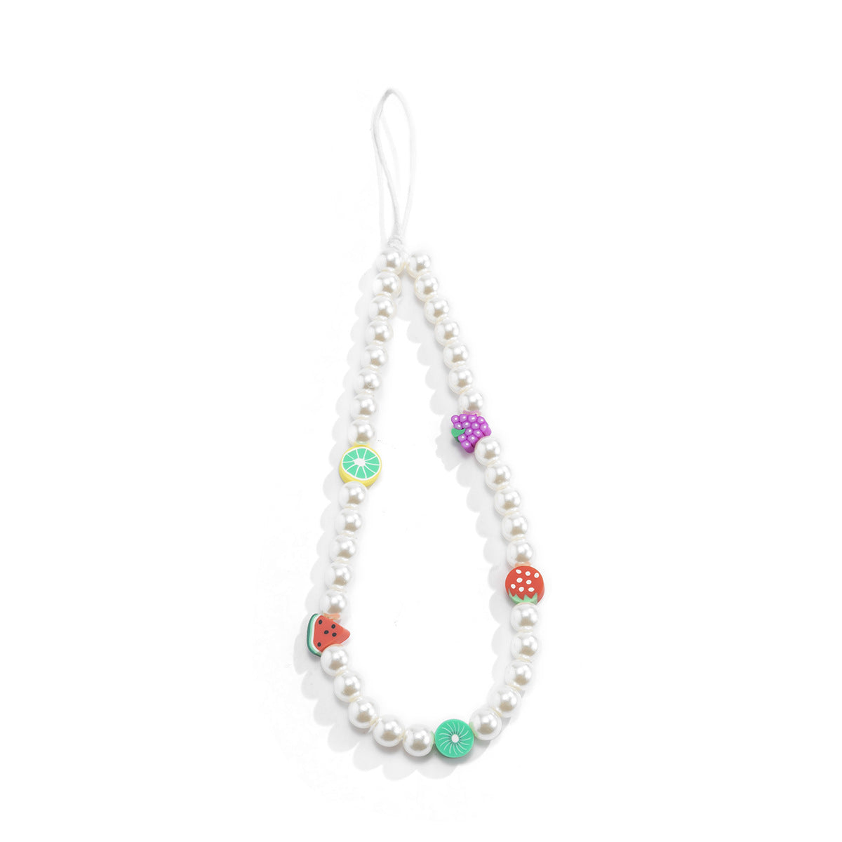 Creative summer multi-letter macaron color mobile phone chain holiday smiling face butterfly flower accessories female