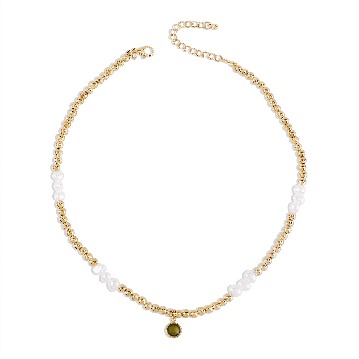 N154 Bohemian Ethnic Necklace CCB Beaded Leisure Vacation Necklace Simple Fashion Necklace Women