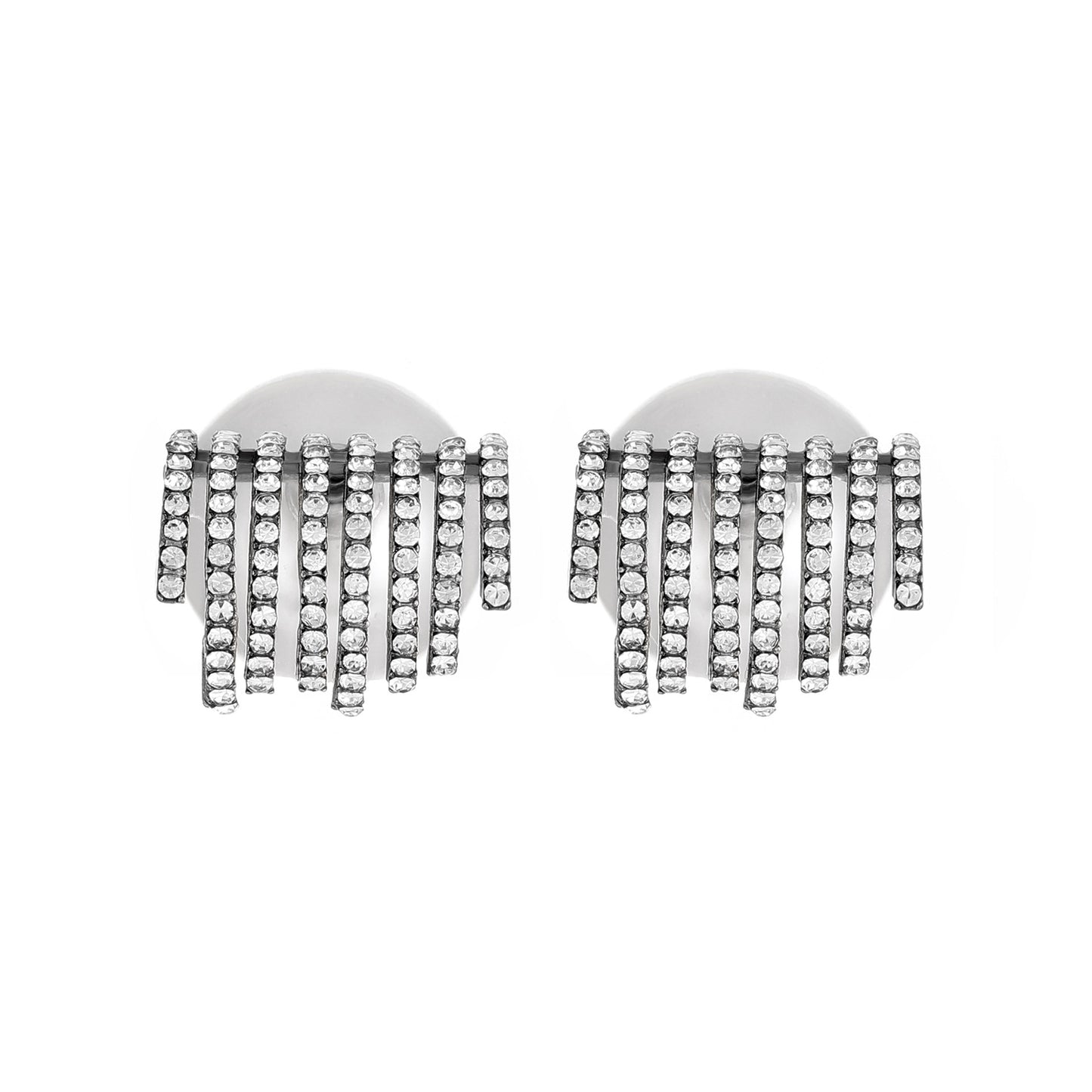 ins pearl earrings women's fashion light luxury niche design diamond claw earrings temperament net red earrings trend