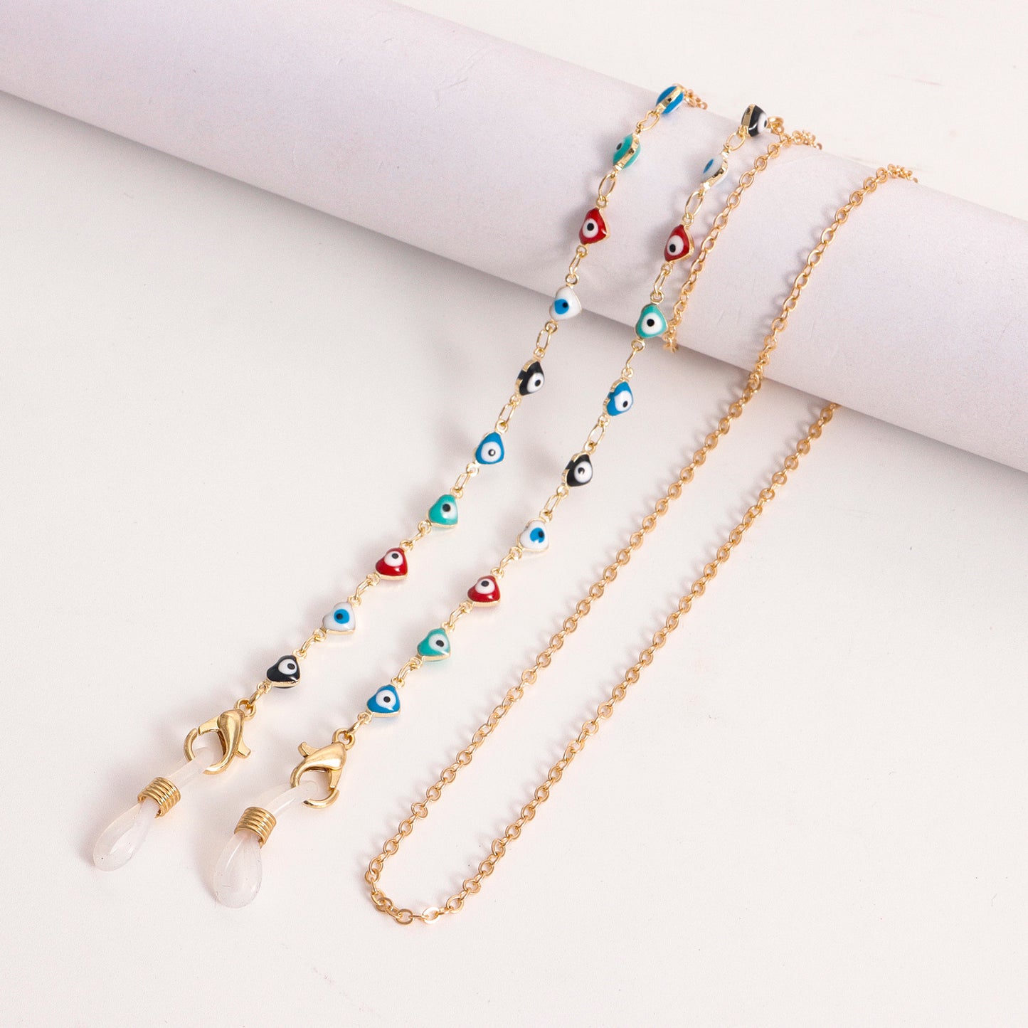 Accessories Mask Chain Glasses Chain Metal Glasses Chain Devil's Eye Mask Chain