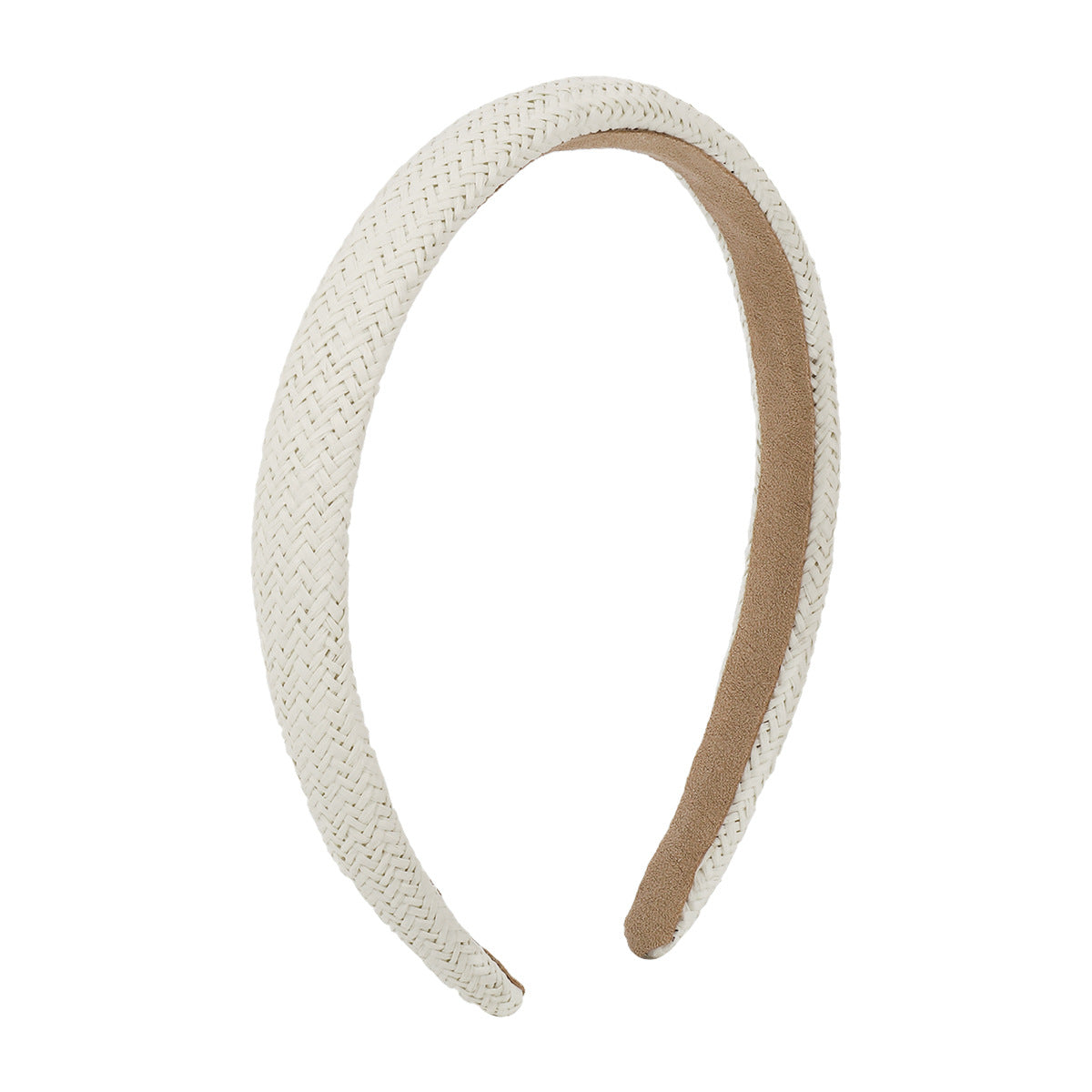 F4553 Retro Fashion Sponge Headband Hong Kong Braided Solid Color Headband Thin Edge Braided Temperament Hair Accessories Female