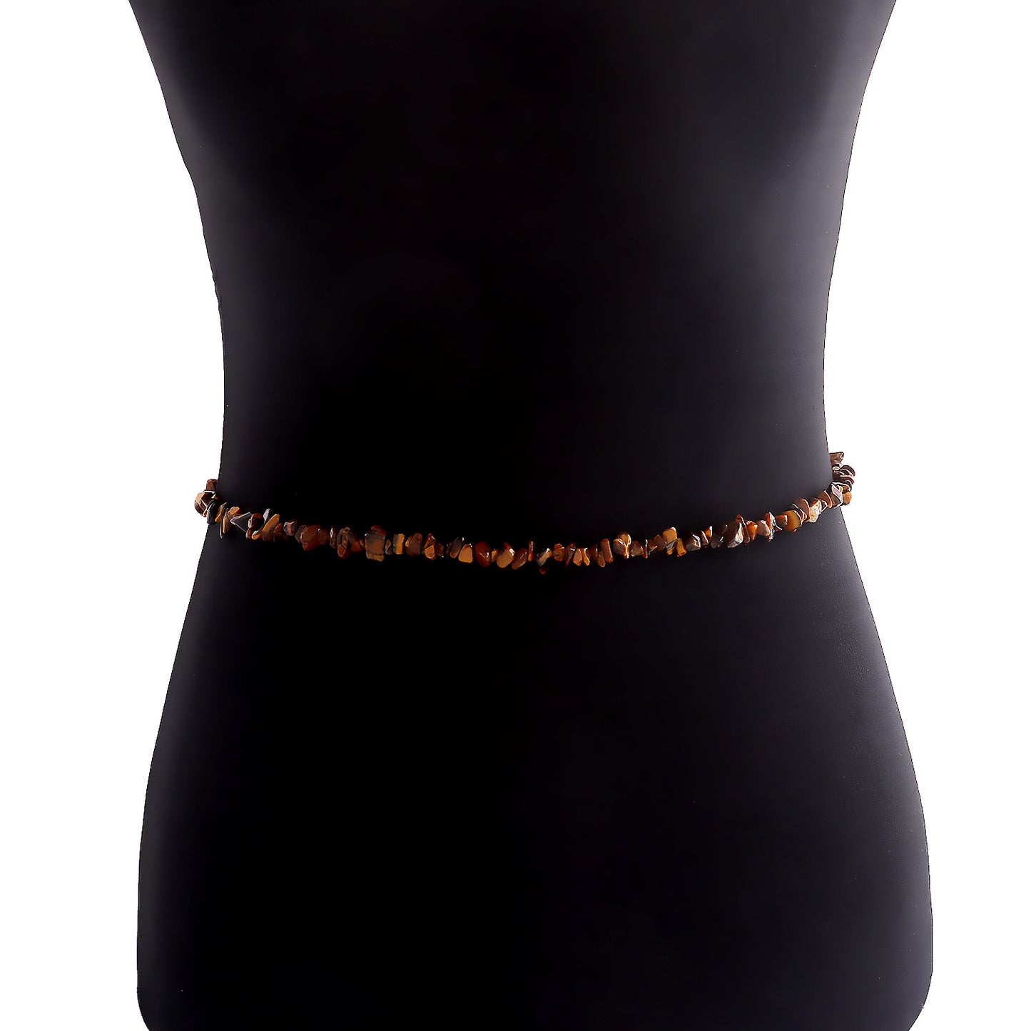 Explosive bohemia natural crystal gravel metal waist chain female decoration waistchain