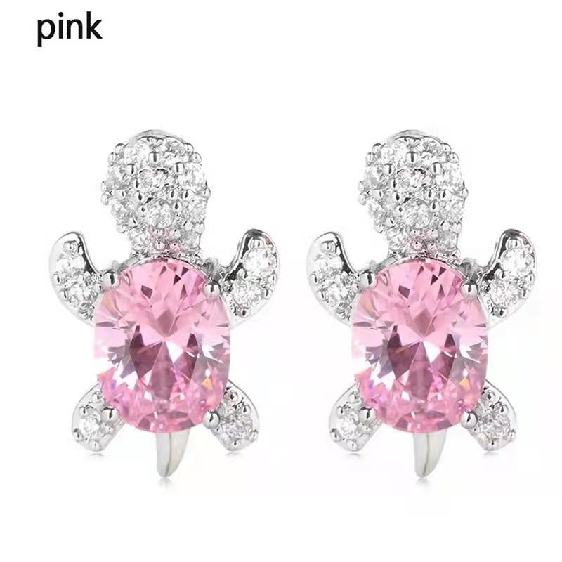 Fashion Ladies Cute Cartoon Turtle Earrings Jewelry Gift Small Animal Stud Earrings