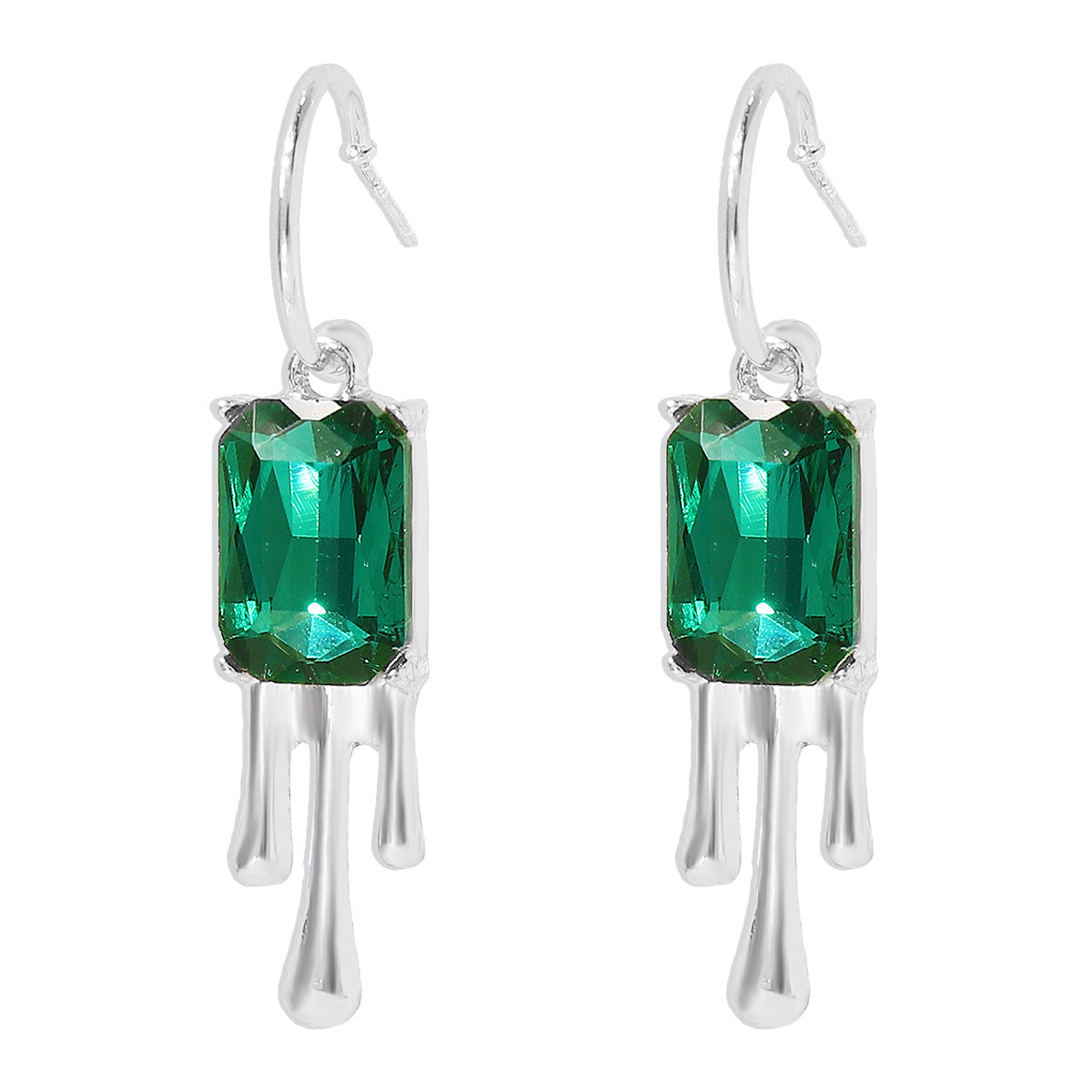 E1389 Niche elegant creative fashion lava earrings high-end layered imitation pearl rhinestone necklace