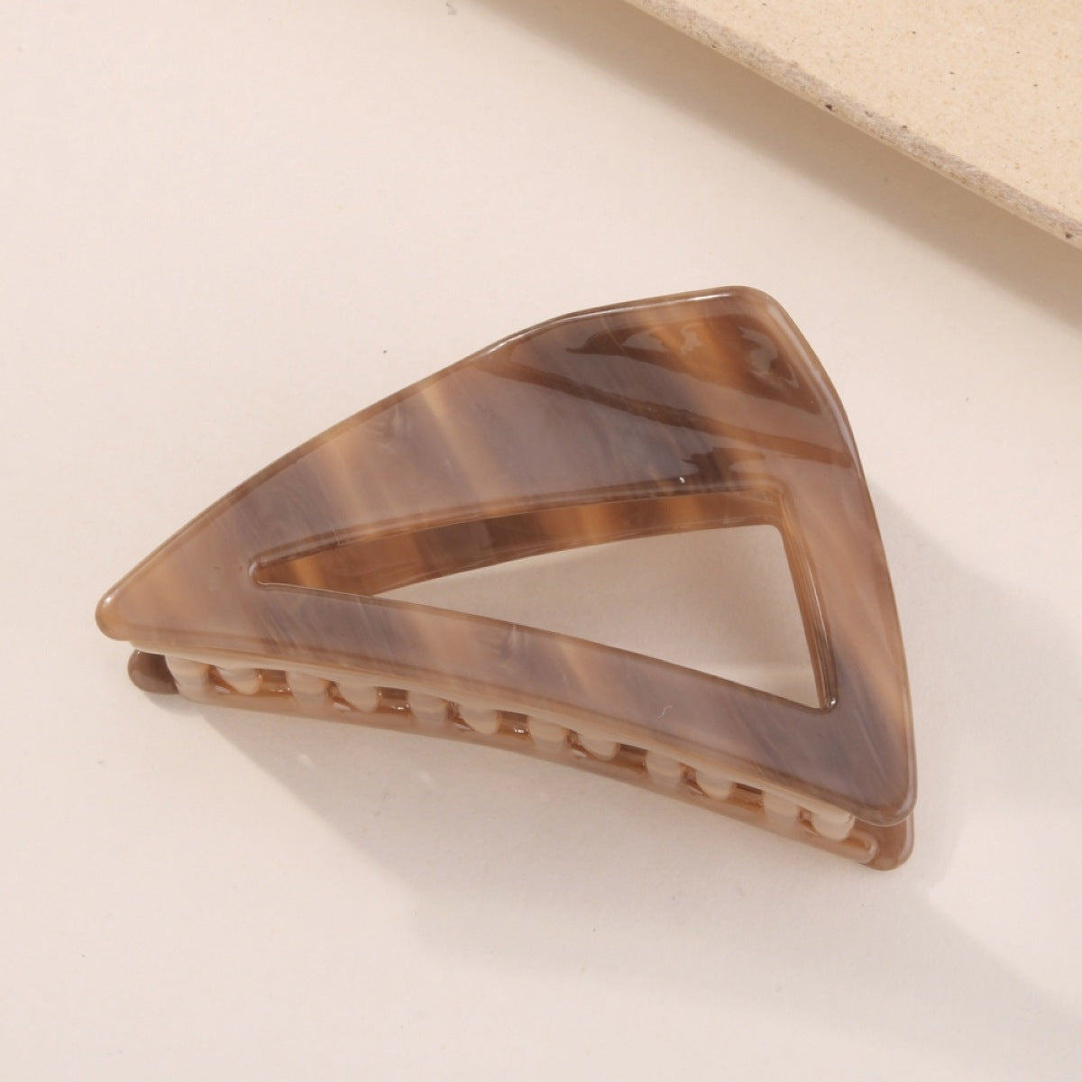 F351 Acrylic Acetate Sheet Triangular Claw Clip Female Retro Simple Lazy Net Red Hair Clip
