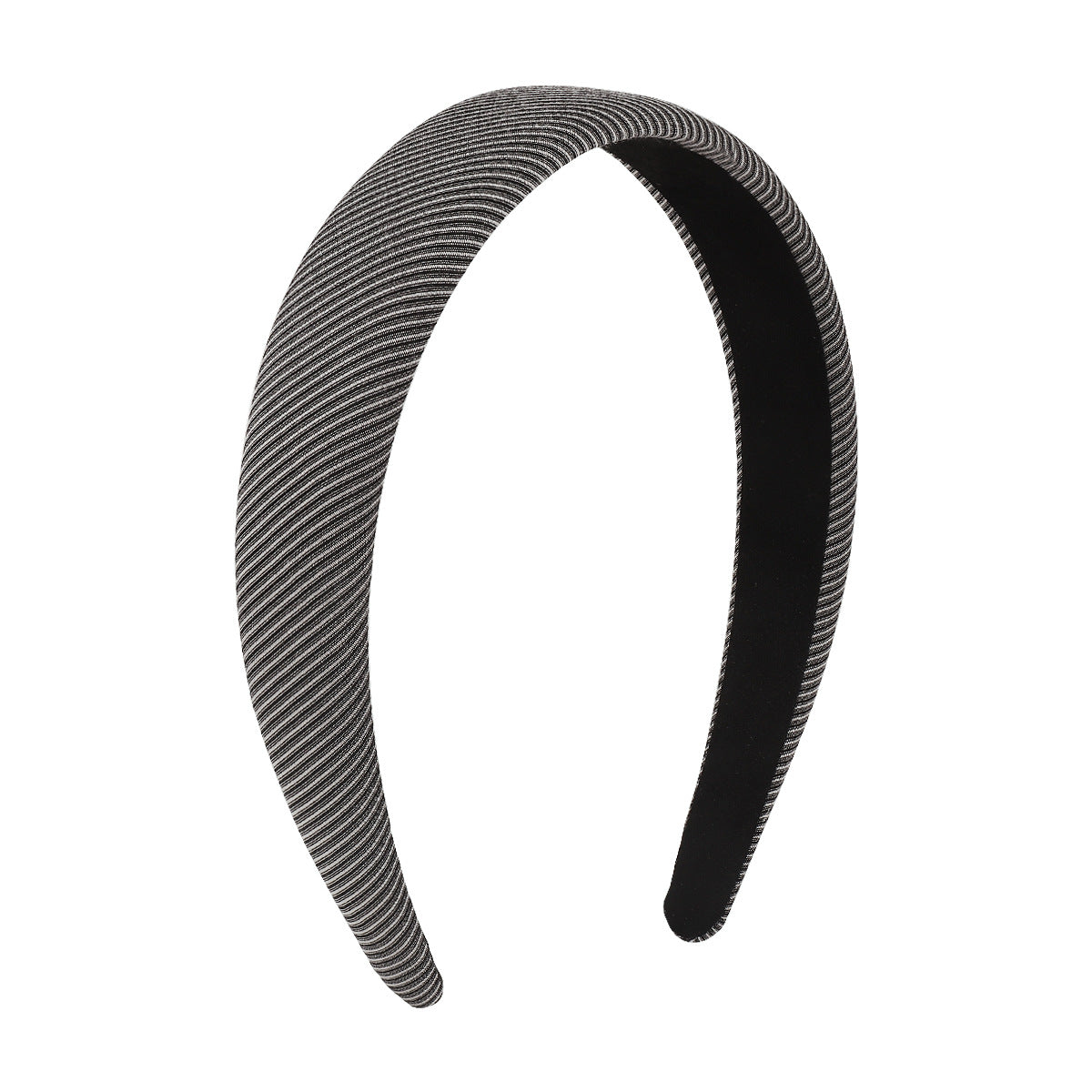 F4712 Jewelry Simple Gray Geometric Cross Bow Headband Retro Wide Brimmed Headband Women