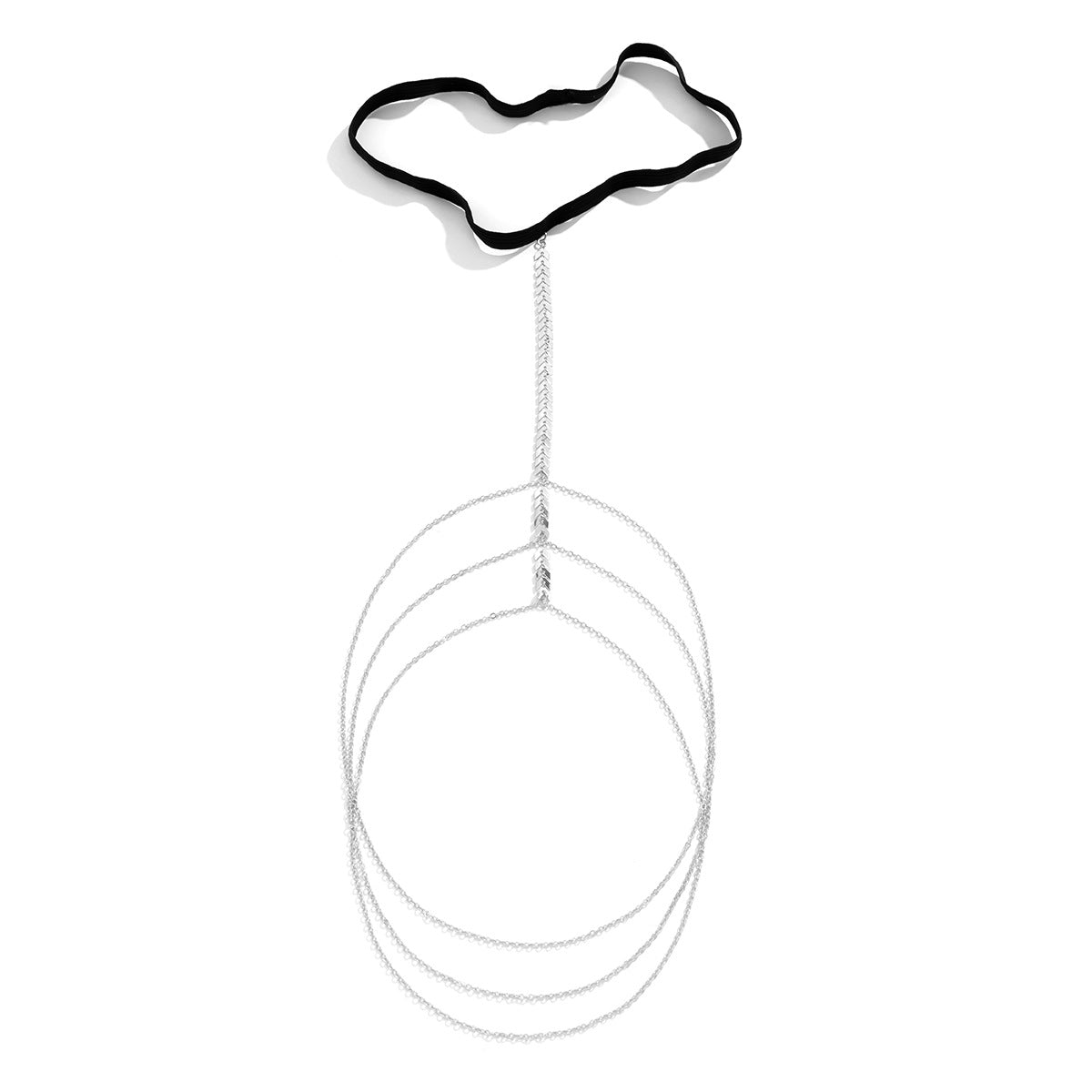 Jewelry Simple Elastic Night Foot Decoration Sexy Aircraft Chain Tassel Multi-Layer Thigh Chain Female