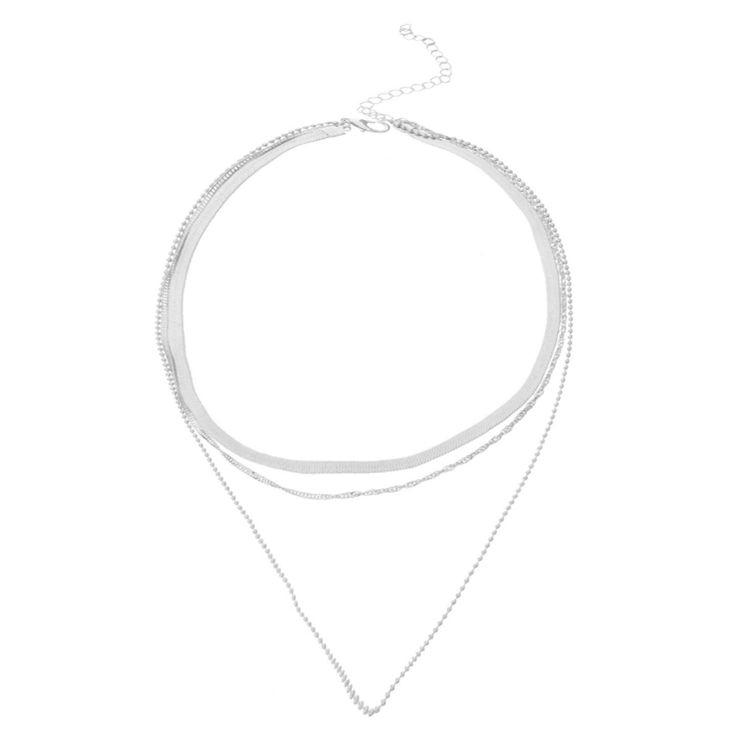 Jewelry Snake Bone Beads Multilayer Necklace Female Simple Fashion Personality Alloy Necklace