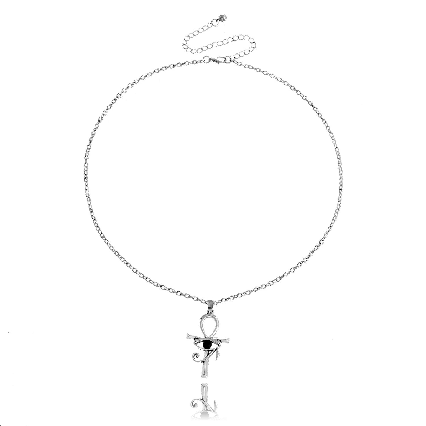 Jewelry ins geometric exaggeration French knight shield cross necklace niche design sense of light luxury