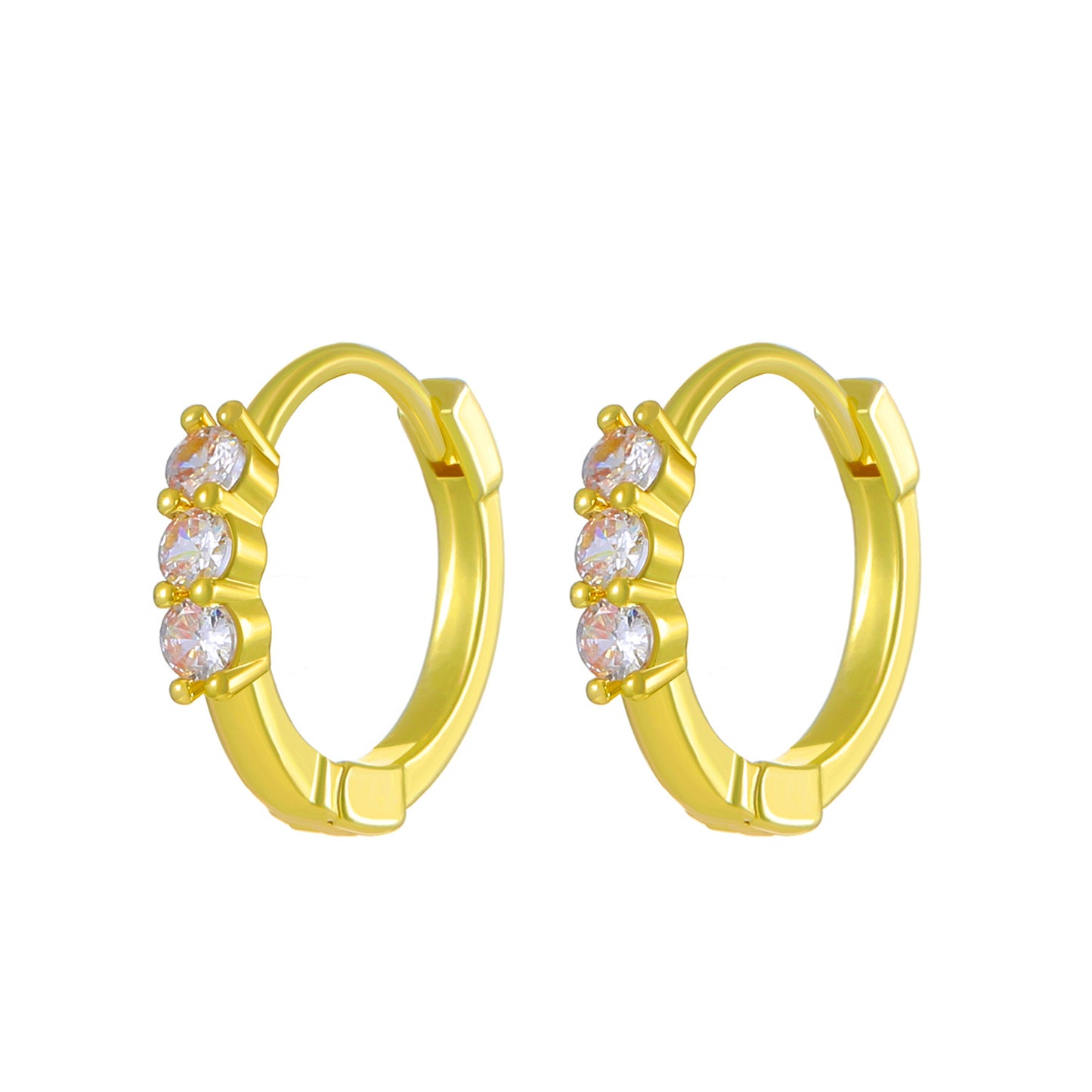 Diamond-encrusted cross earrings retro fashion temperament inlaid zircon earrings ins net red earrings trend