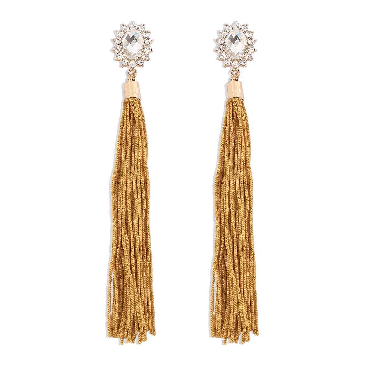 E1711 Ethnic Tassel Earrings Female Bohemian Leisure Vacation Earrings Exaggerated Retro Earrings