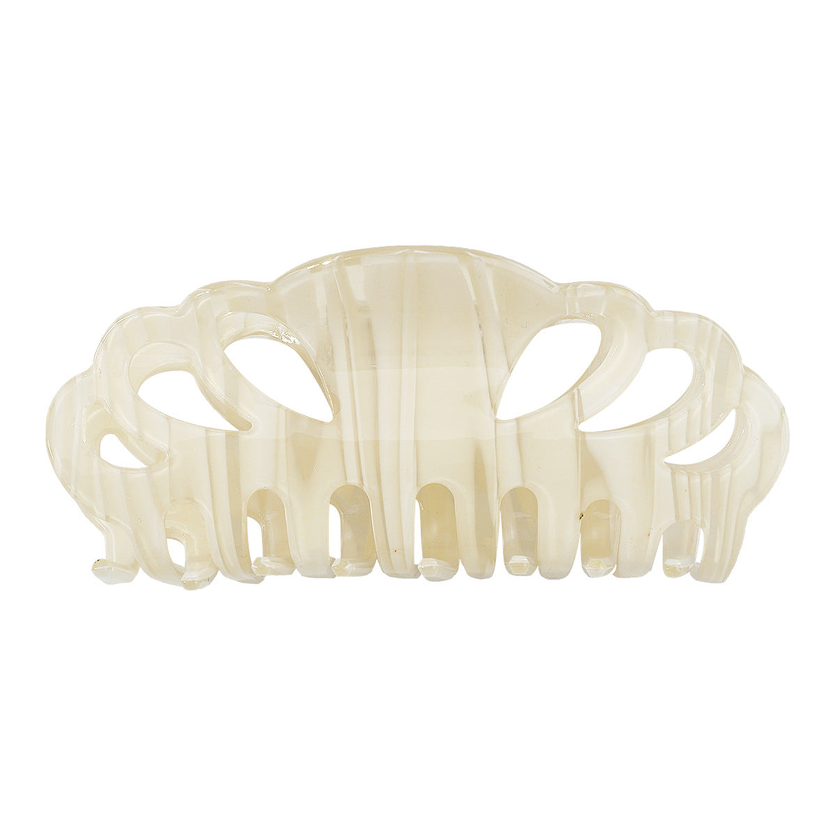 F4336 Acrylic Resin Geometric Fashion Shark Clip Cat's Eye Hollow Collision Colorful Ponytail Hair Claw Clip Female
