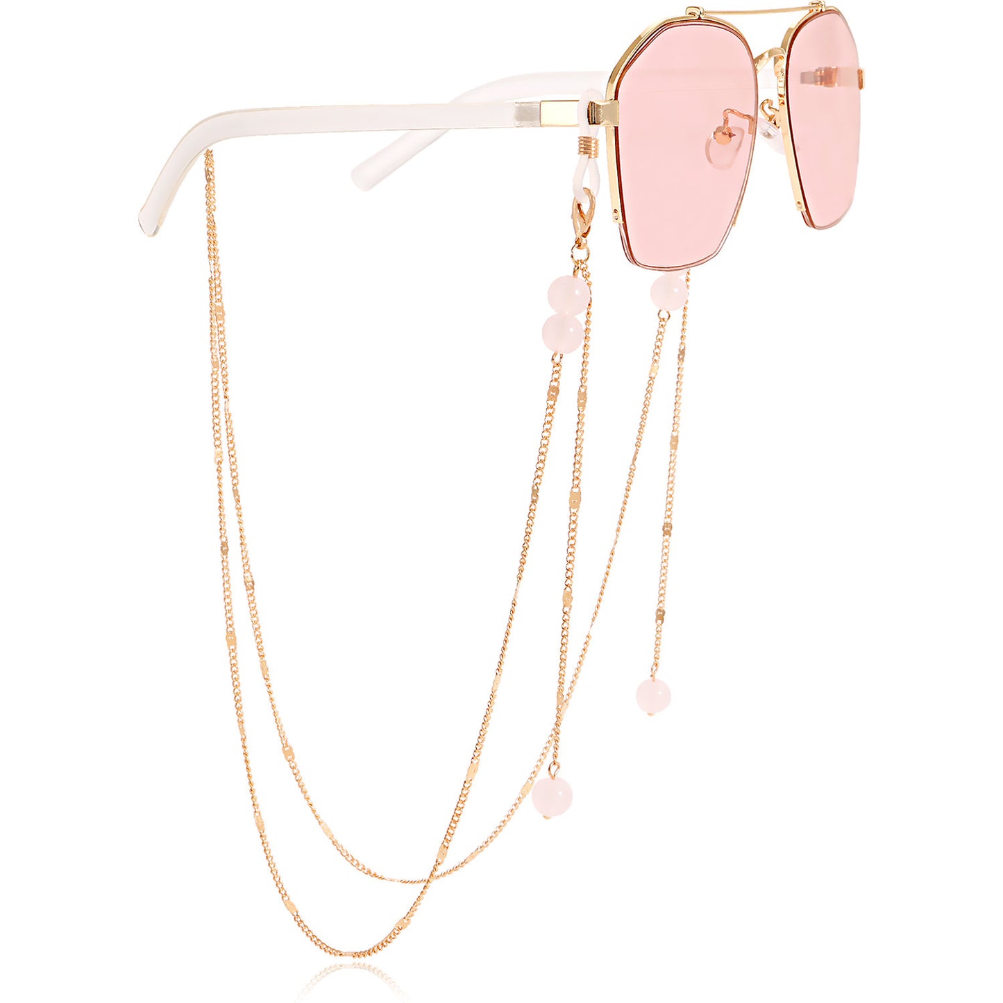 Mask hanging chain glasses hanging chain mask chain glasses chain stone mask chain picture stone glasses chain