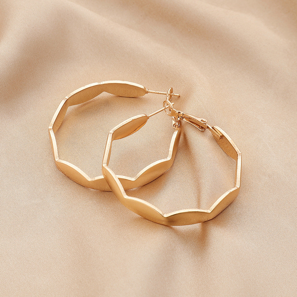 Punk Long Hollow Metal Geometric Earrings Personality Creative Temperament Fashion Trend Earrings