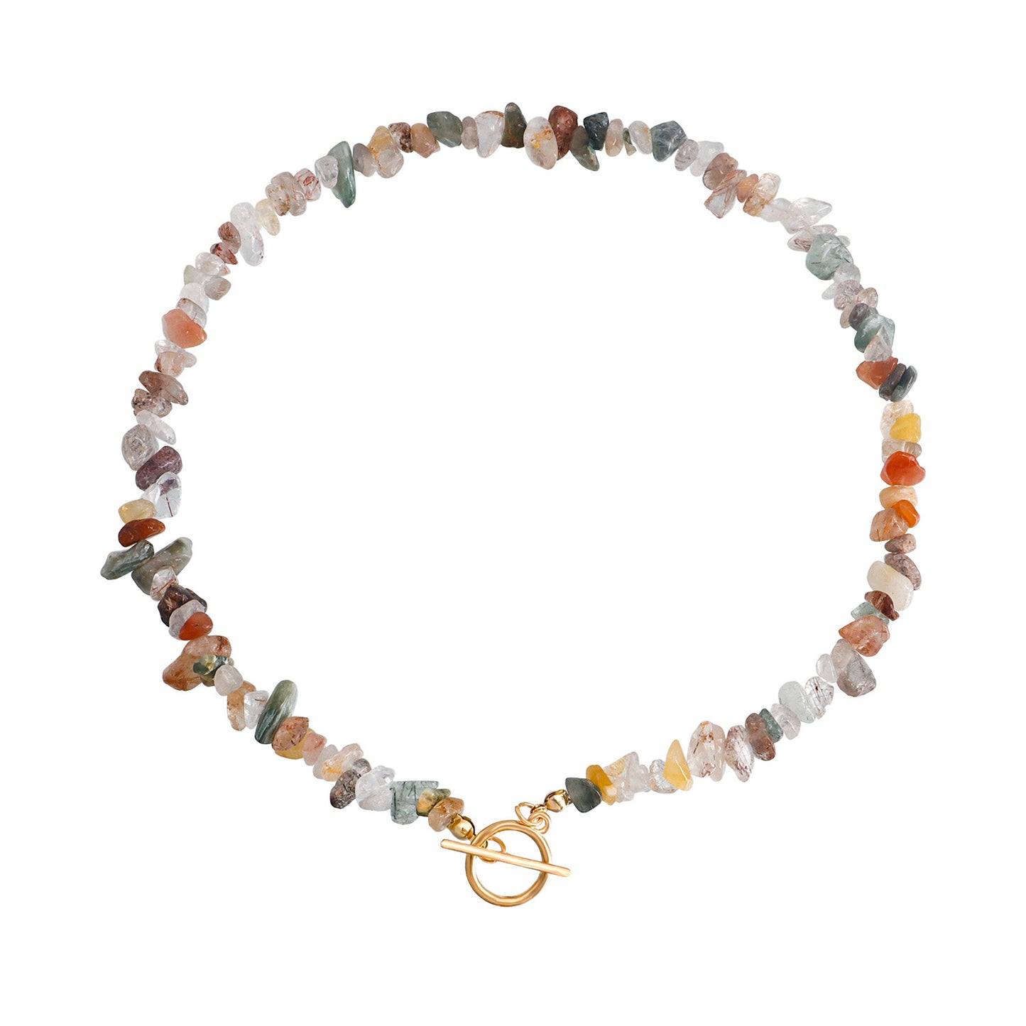 Jewelry Large Shaped Pearl OT Buckle Necklace Female Beach Simple Trend Color Turquoise Necklace