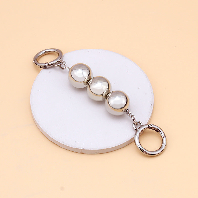 Pearl Extender Chain Messenger Bag Shoulder Strap Bead Chain Hand Strap Extended Bag Strap Modified Bag Chain Accessories Bag Chain