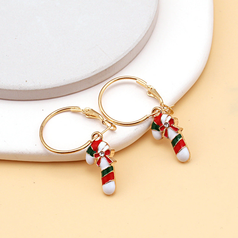 Christmas elk earrings Christmas tree snowman deer Christmas gift Christmas series earrings for women